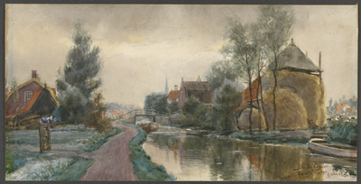 203040 Gezicht op het Zwarte Water op de grens van de gemeenten Utrecht en Maartensdijk, ter hoogte van het Haverland, ...